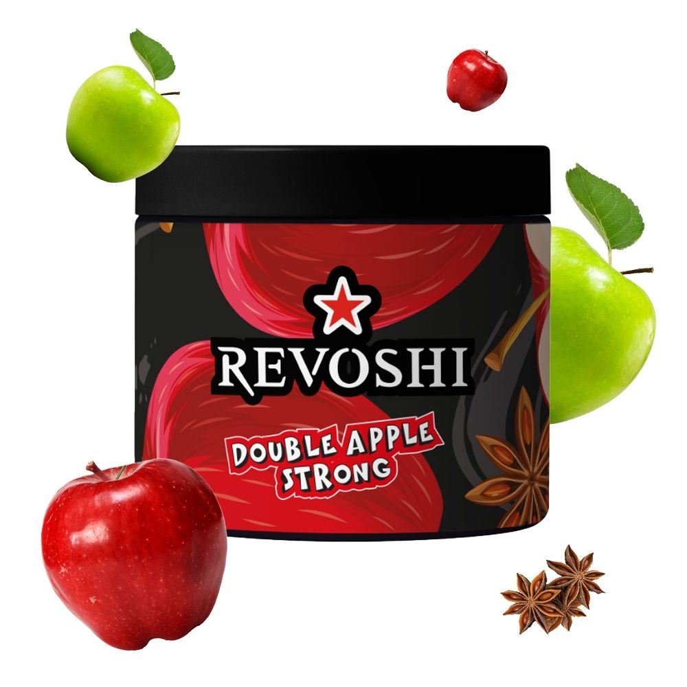 Revoshi Shisha Tabak 200g Double Apple Strong Dapp Strng