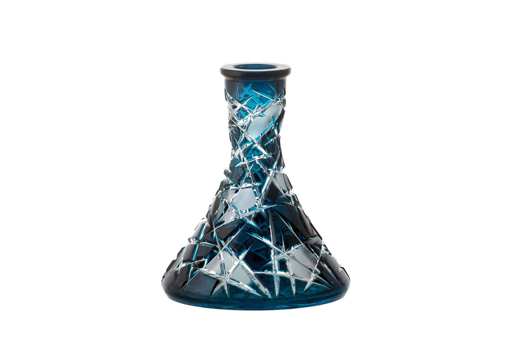 Caesar Crystal Bowl Cone Mars Blue