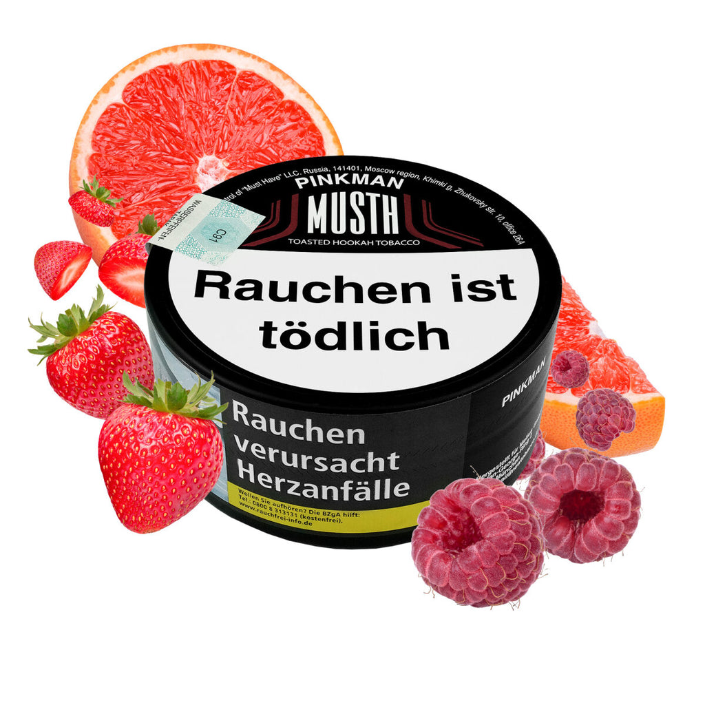Musth Shisha Tabak 200g Pinkman Darkblend