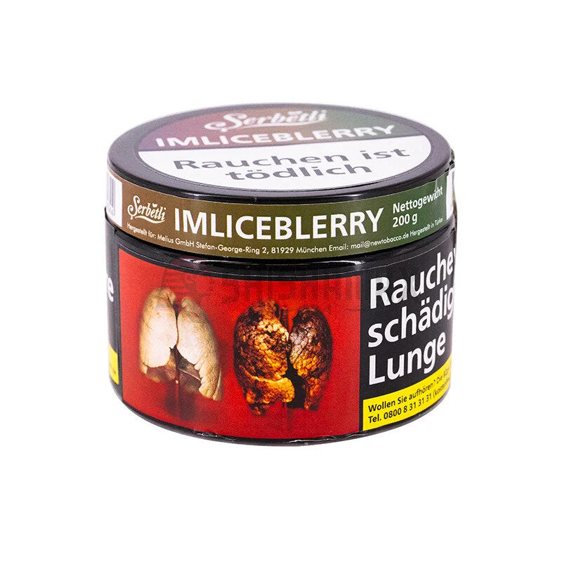 Serbetli Shisha Tabak 200g imliceblerry
