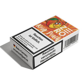 Zero Shisha Tabak Ersatz Nikotinfrei Zellstoff 25g King Peach